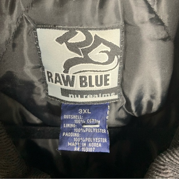 Vintage green ducks canvas insulated chore field coat corduroy collar jacket 3XL - Picture 2 of 5